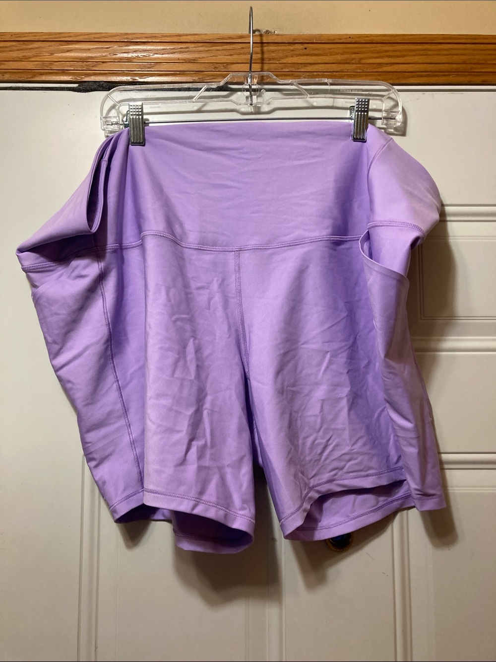 High-Waist Lavender Women’s Active Shorts 4X‎ NWOT